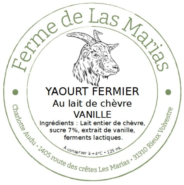 Yaourt vanille