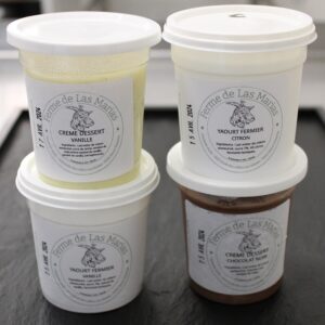 Lot de 4 yaourts/crèmes dessert